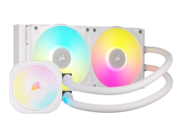 CORSAIR iCUE Link TITAN 240 RX RGB - Væskekjølesystem for prosessor - Radiatorstørrelse: 240 mm - (for: AM4, LGA1700, AM5, LGA1851) - kobber - 120 ...
