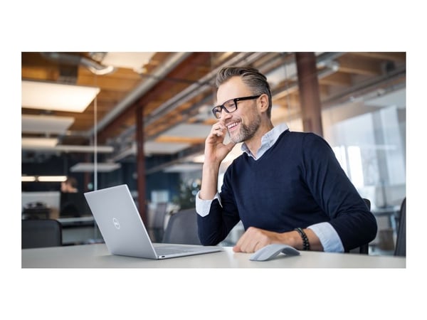 Dell MS700 - Mus - optisk LED - 2 knapper - trådløs - Bluetooth 5.0 LE - disblå - med 3 års Advanced Exchange Service