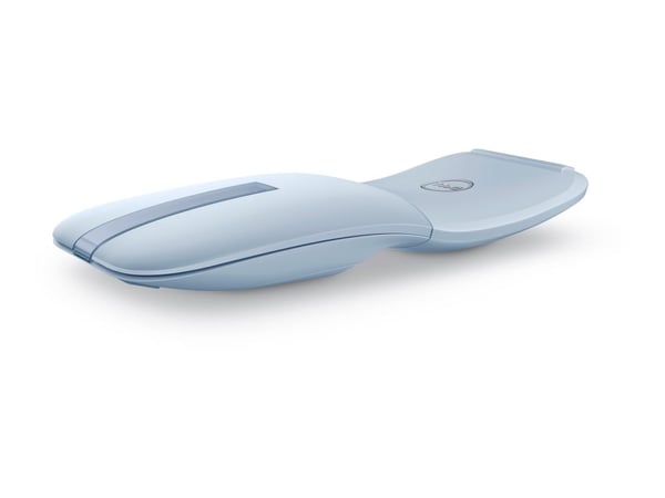 Dell MS700 - Mus - optisk LED - 2 knapper - trådløs - Bluetooth 5.0 LE - disblå - med 3 års Advanced Exchange Service