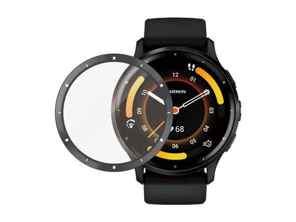 PanzerGlass - Skjermbeskyttelse for smart armbåndsur - glass - rammefarge svart - for Garmin Venu 3