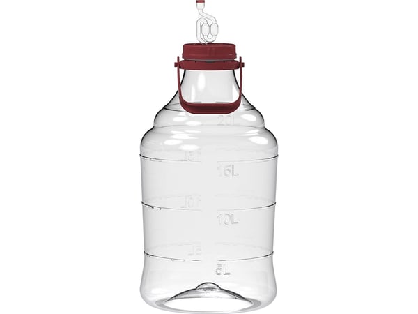 UNBREAKABLE DEMIJOHN 20L håndtak/luftlås