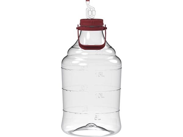 UNBREAKABLE DEMIJOHN 20L handtag/luftsluss