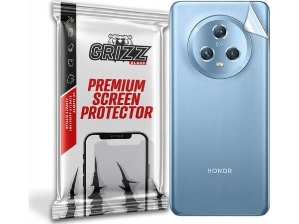 GrizzGlass beskyttelsesfilm bak GrizzGlass SatinSkin til Honor Magic5