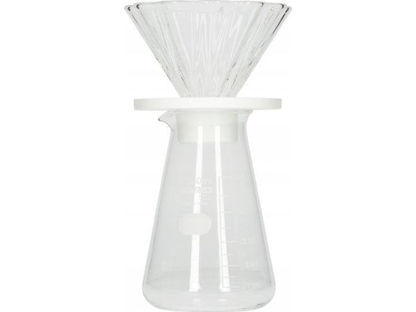 Hario Cha Cha Drip Bouquet 02 hvit + server + filtre Hario Cha Cha Drip Bouquet 02 hvit + server + filtre