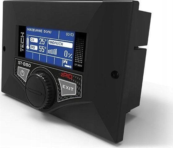 Tech Controller ST-880 zPID takasyöttökattilalle musta Tech Controller ST-880 zPID takasyöttökattilalle musta