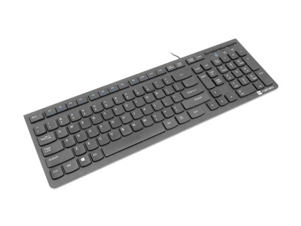 Natec Discus 2 Slim Wired Black US näppäimistö (NKL-1829)