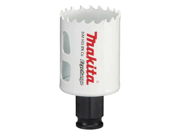 Makita E-03763, Enkelt, Bor, Stål, Aluminium, Plast, Tre, Rustfritt stål, Hvit, Bimetall, 4,4 cm