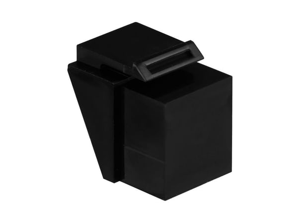 Blindinnsats RJ45 svart RAL9011, for keystone-utskjæringer, PU 100 Produsent: EFB-Elektronik (38018.4-100)
