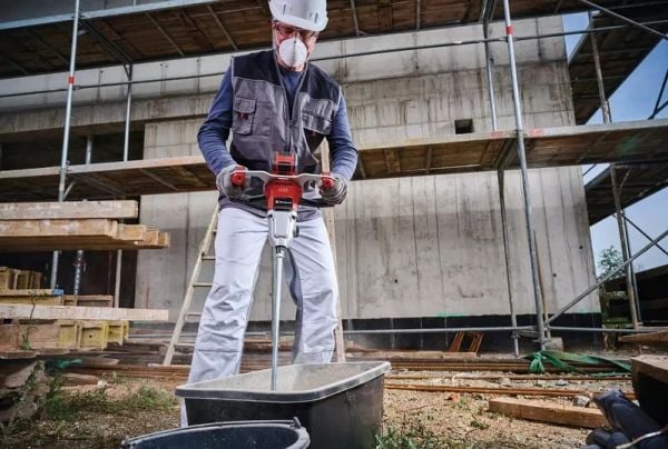 Einhell TP-MX 18-2, Mørtel, Maling, Sort, Rød, Trinn, Børsteløs motor, 450 RPM, 720 RPM - SOLO