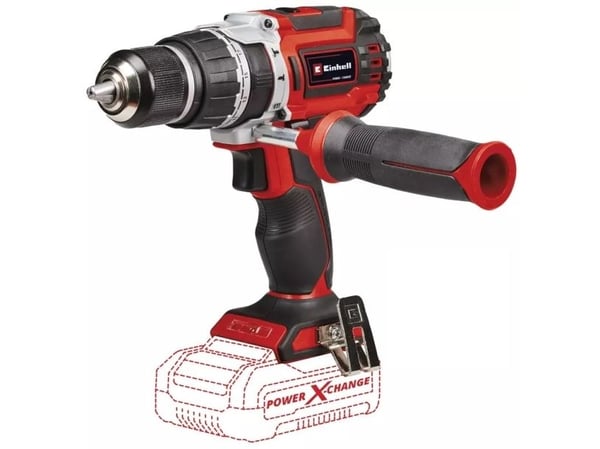 Einhell TP-CD 18/60 Li-i BL, Boremaskin med pistolgrep, Nøkkelløs, Børsteløs, Sort, Rød, 1,3 cm, 32000 RPM - SOLO