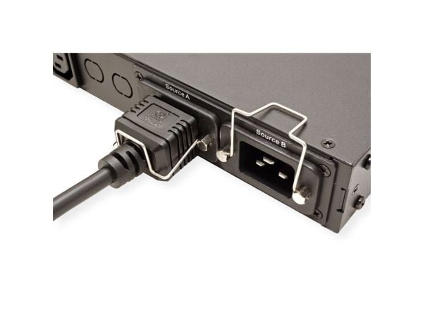ROLINE 19.07.3415, Rackmontering, 1U, 8 AC-utganger, Sort