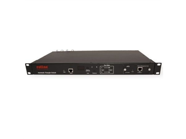 ROLINE 19.07.3415, Rackmontering, 1U, 8 AC-utganger, Sort
