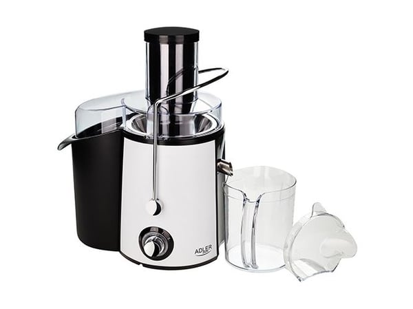 Adler AD 4128, Juicesentrifuge, Sort, Hvit, Metallisk, Trinnløs, 18000 RPM, 2 l