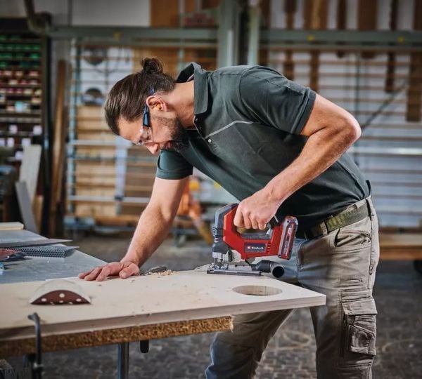 Einhell TP-JS 18/135 Li BL - Solo, Toppgrep, Sort, Rød, 45°, Plast, Stål, Tre, 3500 spm, 13,5 cm - SOLO