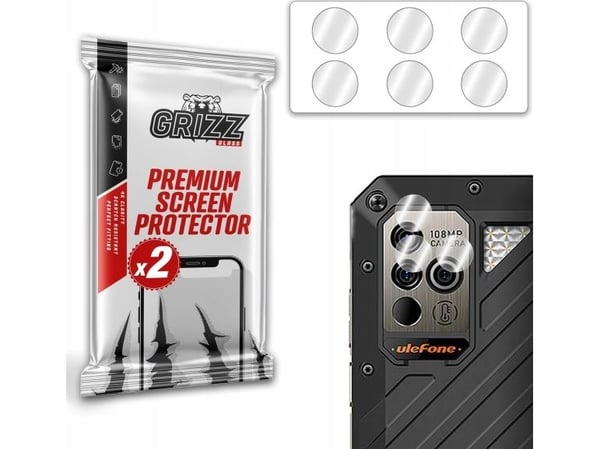 GrizzGlass kamerabeskytter GrizzGlass HybridGlass til Ulefone Power Armor 19