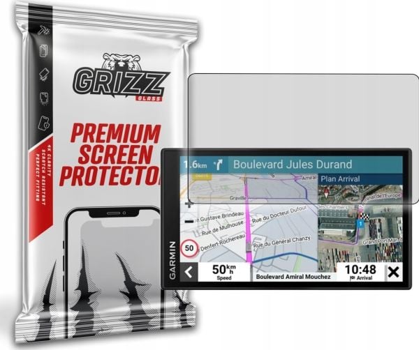GrizzGlass PaperScreen matta folio Garmin dezl LGV610:lle