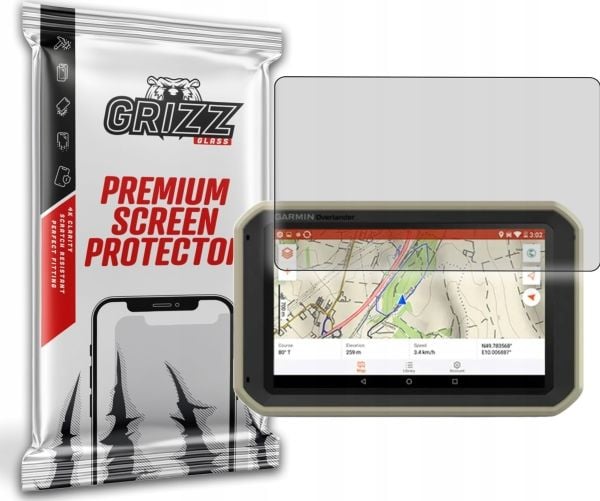 GrizzGlass matt folie GrizzGlass PaperScreen til Garmin Overlander