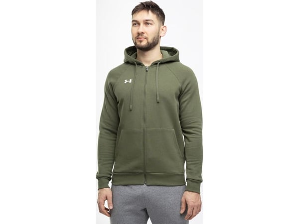 Under Armour Bluza męska Under Armour Rival Fleece FZ Hoodie khaki 1379767 390 M