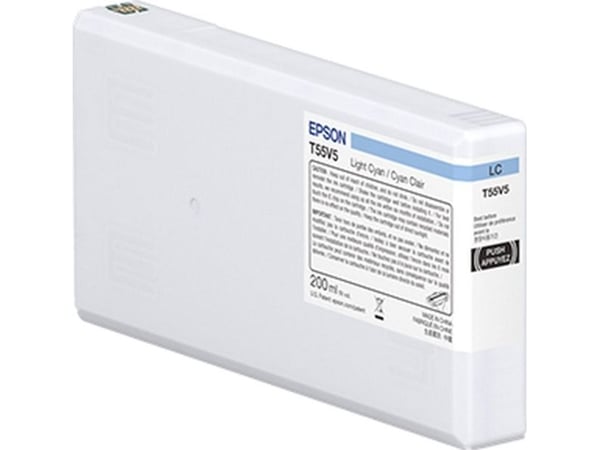 Epson T55W5 - 200 ml - lys cyan - original - blekkpatron - for P/N: C11CL14301A0