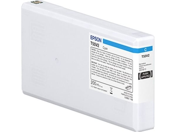 Epson T55W2 - 200 ml - cyan - original - blekkpatron - for P/N: C11CL14301A0