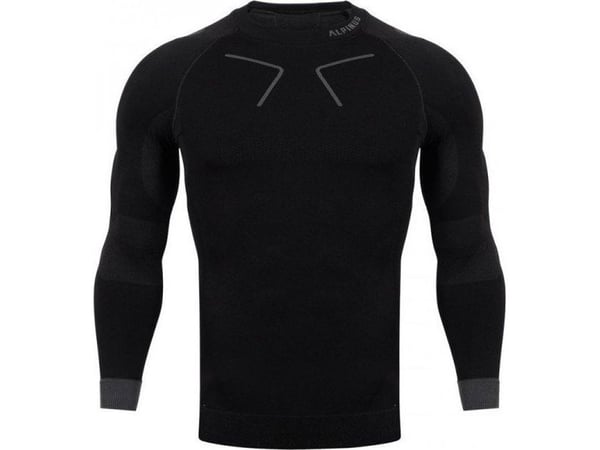 Men's thermoactive sweatshirt Alpinus Tactical Base Layer black-gray GT43219 Men's thermoactive sweatshirt Alpinus Tactical Base Layer black-gray GT43219