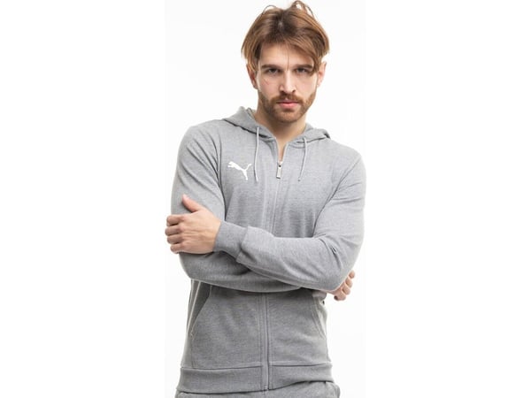 Puma Bluza męska Puma Team Goal Casuals Hooded szara 658595 33 L