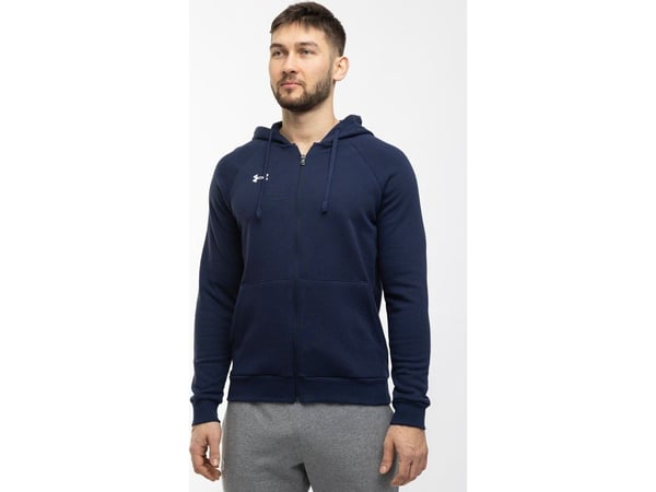 Under Armour Miesten Rival Fleece FZ huppari tummansininen 1379767 410 1379767 410