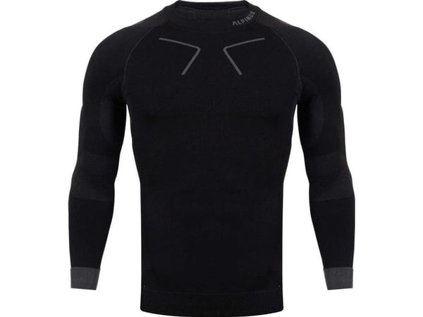 Men's thermoactive sweatshirt Alpinus Tactical Base Layer black-gray GT43219