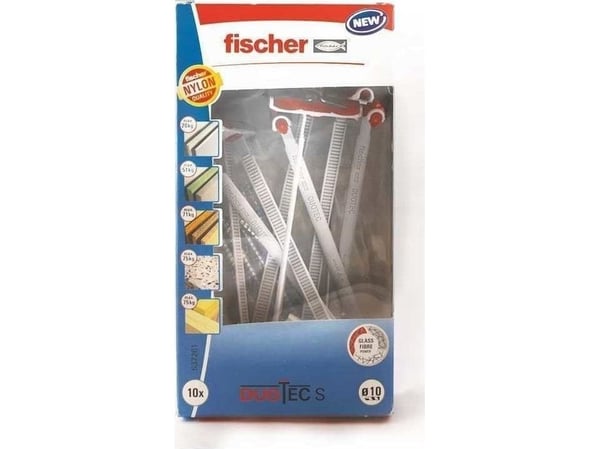 Fischer gipsplugg DUOTEC 10 for gipsplater m/skruer, 10 stk.