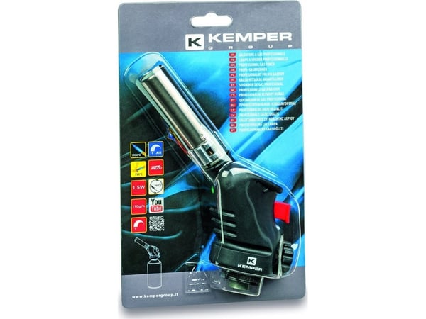 Kemper Group 1060, Håndholdt blåselampe, Lodding, Stål, Piezo (høyttaler), Sort, Sort