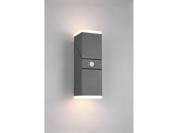 Veggarmatur DELIGHT Trio Avon 270660242 utendørs vegglampe IP54 2x7W LED 3000K antrasitt