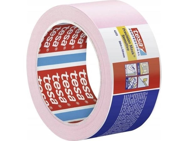 tesa PRECISION SENSITIVE 04333-00021-02 Kreppiteippi Malertape® Vaaleanpunainen (P x L) 50 m x 50 mm 1 kpl