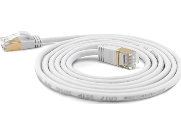 Wantec 7120, 3 m, Cat7, S/FTP (S-STP), RJ-45, RJ-45, Valkoinen