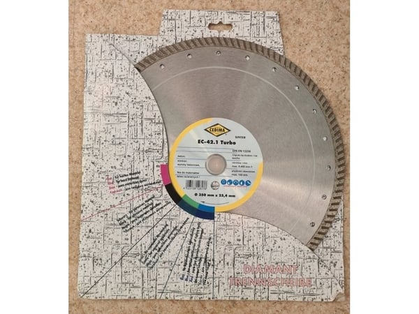 Kap-/skärskiva DIAMOND SEGMENTED CUTTING BLADE 350X3,2