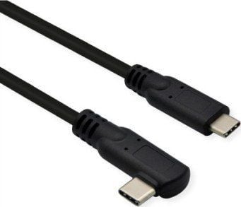 Secomp 11.02.9075, 1 m, USB C, USB C, USB 3.2 Gen 2 (3.1 Gen 2), 20 Gbit/sek., Sort