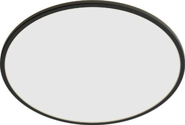 Philips Superslim-taklampe, 15 W, Svart, Metall, Plast, IP54, Terrasse, Hage, II, Tidsriktig
