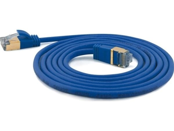 wantec - Koblingskabel - RJ-45 (hann) til RJ-45 (hann) - 1 m - CAT 7 - blå