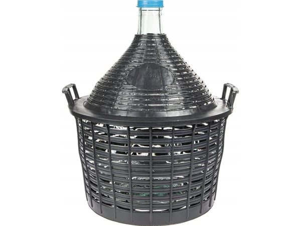 DEMIJOHN for vin i plastkurv 20 L