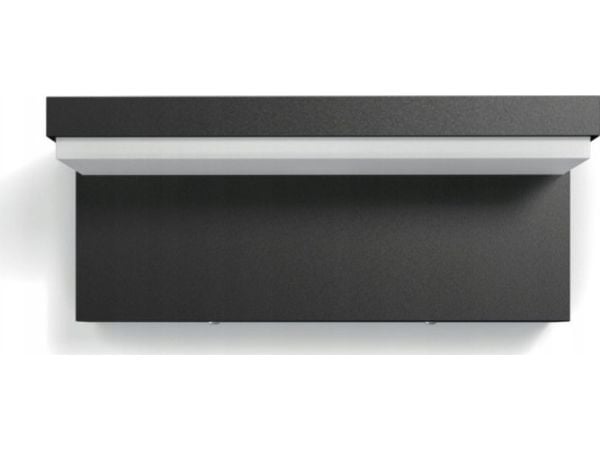 Philips myGarden Bustan - Vegglampe - LED x 2 - total: 9 W (ekvivalent 80 W) - klasse F - varmt hvitt lys - 2700 K - L-type - antrasittgrå