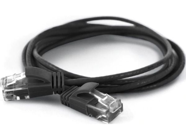 wantec - Koblingskabel (hann) til RJ-45 (hann) - 3 m - CAT 6a - svart