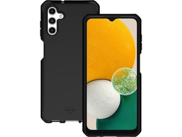 Mobilis SPECTRUM - Mobiltelefonbakdeksel - Grovt - Resirkulert, antimikrobielt - Impacthane - Solid Matte Black - for Samsung Galaxy A04s, A13 5G