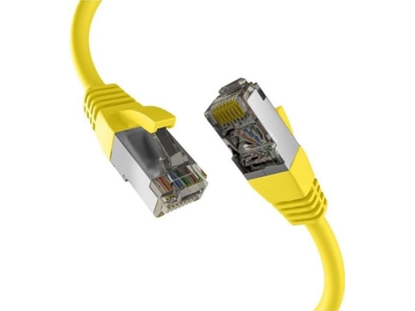 EFB-Elektronik CAT8.1 GUL 0,25m RJ45 PATCH KABEL S/FTP PIMF LSZH 2000MHZ 40GB NETTVERKSKABEL (EC020200244)