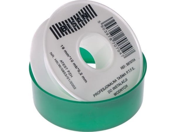 Bisan Professional teippi B870704 P.T.F.E 0.20mm/19mm/10mb vihreä