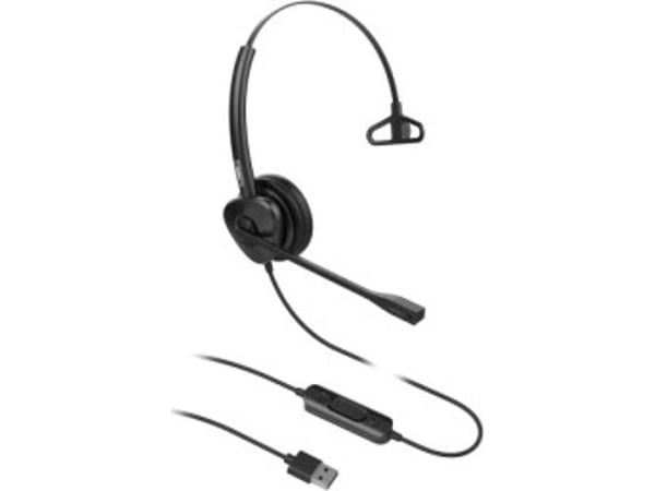 Fanvil HT301-U, Koblet med ledninger (ikke trådløs), Kontor/kundesenter, 20 - 20000 Hz, 73 g, Hodesett, Sort