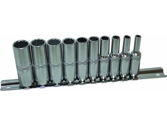 ASTA 12-kants handtag långa 1/4" på skena 4-13 mm ...