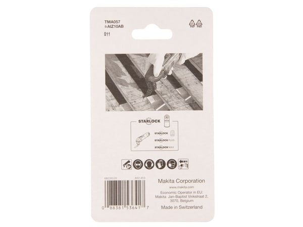 Makita - Nedsenket sagblad - lengde: 30 mm - bredde: 10 mm - for Makita DTM51RT1J3, DTM51Z, DTM51ZJX2, TM3000CX3
