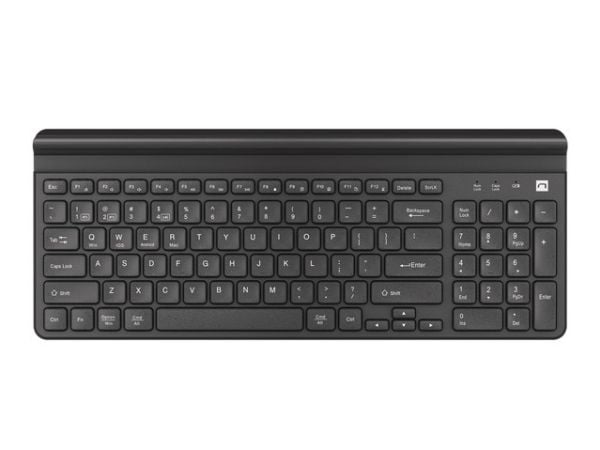NATEC FELIMARE, Full størrelse (100 og), Trådløs, Bluetooth, Membrannøkkelbryter, QWERTY, Sort