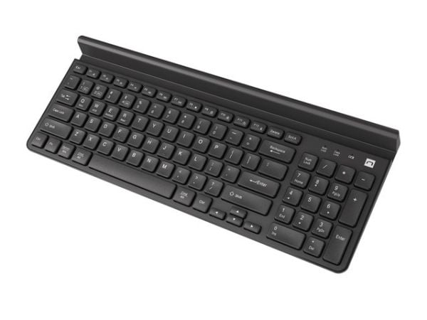 NATEC FELIMARE, Full størrelse (100 og), Trådløs, Bluetooth, Membrannøkkelbryter, QWERTY, Sort