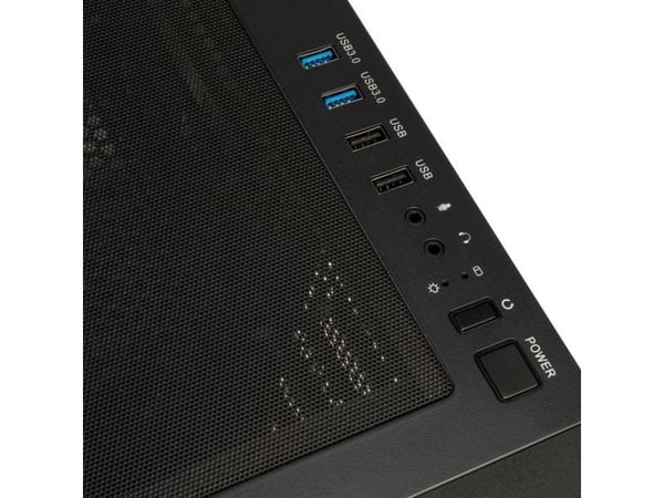 Kolink Unity Meshbay - - sidepanel med vindu - ingen strømforsyning - USB/lyd