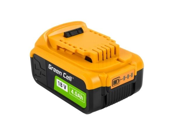 Green Cell PTDW18V4, Batteri, Lithium-Ion (Li-Ion), 4 Ah, 18 V, DeWalt, Drill, Multi-verktøy, Elektrisk skrutrekker, Rotasjons hammer, Sandpapir ho...